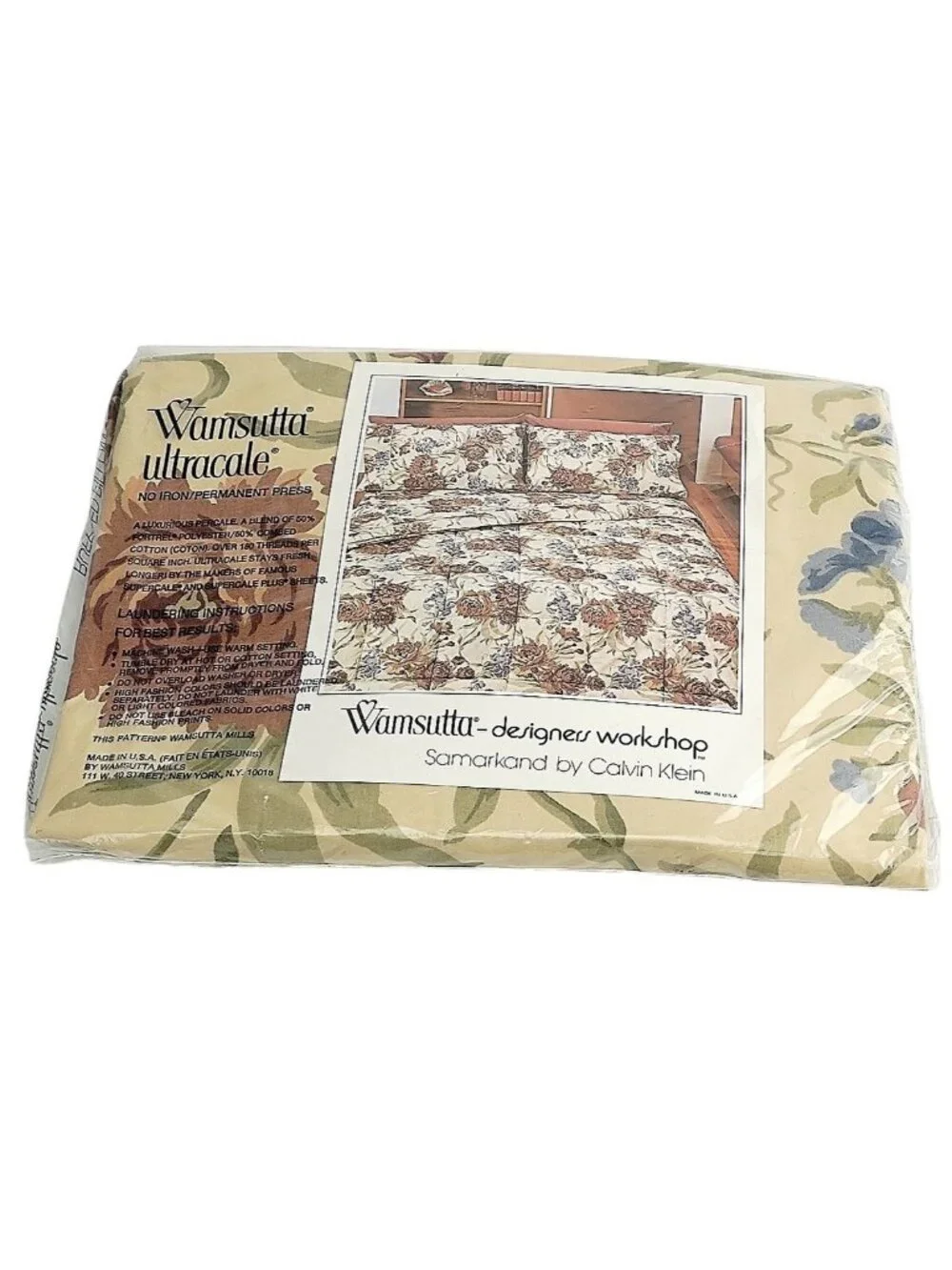 Wamsutta Ruffled Pillowcase Standard Size Calvin Klein Samarkind New Old Stock